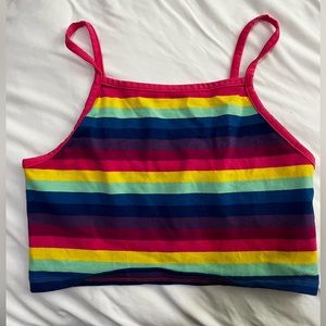 Rainbow crop top